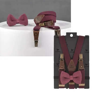 Produktbild von Sir Redman Hosenträger Kinder Y-Form 25mm im Set mit Fliege Kinderhosenträger