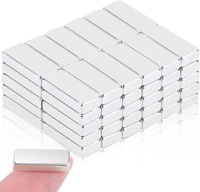 Produktbild von Starke Neodym Magneten, 10x4x2mm, 60 Stück, Rechteckig, Klebemagneten