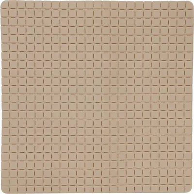 Zdjęcie produktu dla MSV premium mata pod prysznic mata do kąpieli antybakteryjna antypoślizgowa z przyssawkami - beżowa - ok. 54 x 54 cm - pachnie różami - można prać w temperaturze 60 stopni