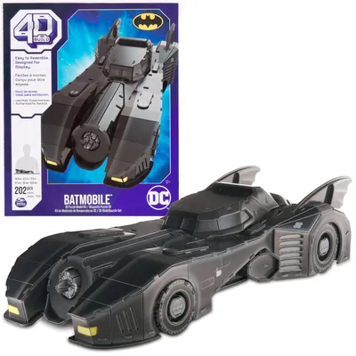 Produktbild von 4D Build - Batmobile - detailreicher 3D-Modellbausatz aus hochwertigem Karton, 202 Teile, für Batman Fans ab 12 Jahren, Bausatz, 12 Jahr(e), Kunststoff, 202 Stück(e), 630 g