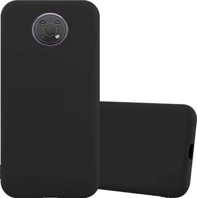 Produktbild von Cadorabo Hülle für Nokia G10 / G20 in CANDY SCHWARZ Schutzhülle aus flexiblem TPU Silikon Back Case Cover Etui Handy Hülle