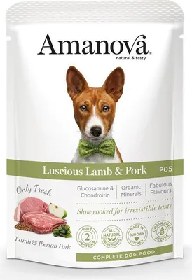 Produktbild von Getreidefreies Hundefutter mit Lamm und Schweinefleisch von Amanova