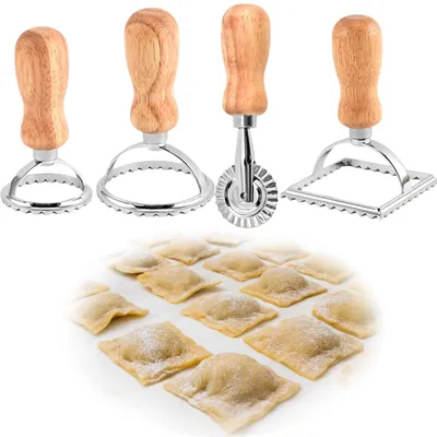 Immagine prodotto di Set di 4 stampi per ravioli, ideali per preparare la pasta fatta in casa