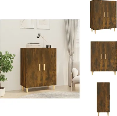 Zdjęcie produktu dla vidaXL Kredens dąb wędzony 70x34x90 cm materiał drewnopochodny - Kredensy