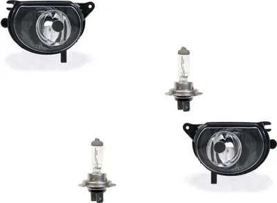 Produktbild von Nebelscheinwerfer H7 Links & Rechts Set passend für Audi Q7 4L & Leuchtmittel 8P0941699A Johns