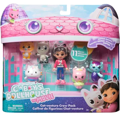 Zdjęcie produktu dla Gabby's Dollhouse GDH FGR Movie Figures Giftset GML, 3 lat(a), Wielobarwny, 11 szt.