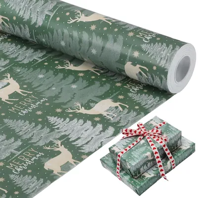Produktbild von Weihnachtsgeschenkpapier Rolle von 25 m für Geschenke