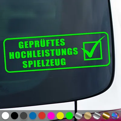 Produktbild von PantherPixel es Hochleistungsspielzeug Aufkleber Tuning Sticker Auto Geschenkidee Farbe Neon-Grün