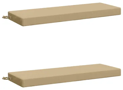Imagen del producto de Cojines para bancos SOEST 2 uds. 100% Poliéster Beige