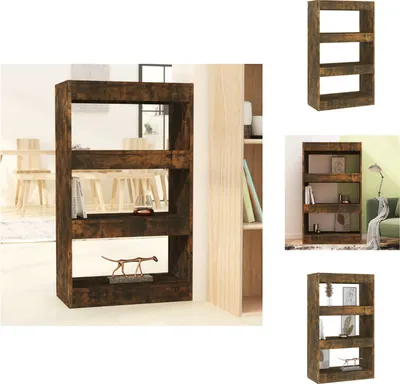 Obrázek produktu pro vidaXL Regál/rozdělovač pokojů kouřový dub 60x30x103 cm materiál na bázi dřeva - Regály a knihovny