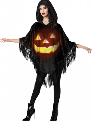 Produktbild von Kürbisgesicht Halloween Poncho