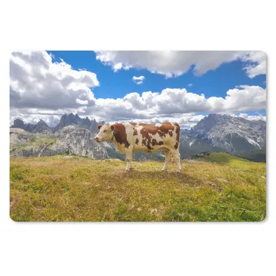 Obrázek produktu pro Podložka pod myš - Kráva - tráva - mraky - 60x40cm - Podložka pod myš