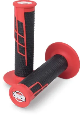 Zdjęcie produktu dla ProTaper Grip System Clamp On - Half Waffle - czerwony/czarny