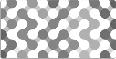 Produktbild von Schreibtischmatte Tischunterlage 120x60 cm Mauspad - Graue und weiße Räder