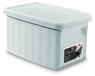 Aufbewahrungsbox Rattanoptik Kunststoff 19x29x16 cm