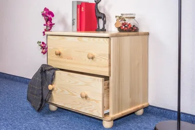 Produktbild von Nachttisch Natur Kiefer massiv