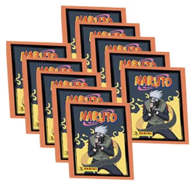 Zdjęcie produktu dla Naruto Ninja Adventures (2025) – naklejki kolekcjonerskie – 10 torebek