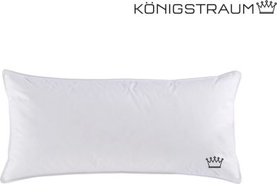 Häussling Königstraum 3-Kammer Federn- und Daunenkissen 40x80 cm | Kopfkissen, Kissen, Deutsche Manufaktur, auch für Allergiker geeignet, Bezug 100% Baumwolle