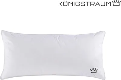 Produktbild von Häussling Königstraum 3-Kammer Federn- und Daunenkissen 40x80 cm | Kopfkissen, Kissen, Deutsche Manufaktur, auch für Allergiker geeignet, Bezug 100% Baumwolle