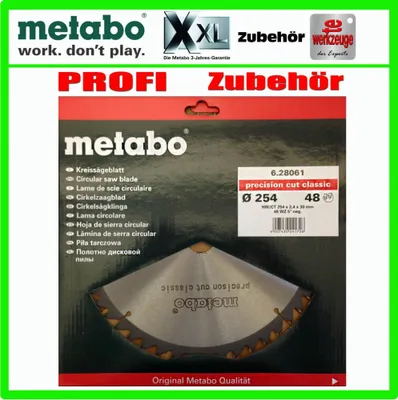 Productafbeelding van Metabo PrecisionCutClassic 254x 30, 48 WZ 5neg