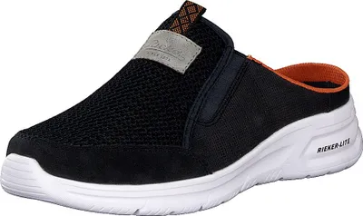 Produktbild von Rieker Herren Pantolette Clog aus Textil mit ultraleichter Sohle B7390, Größe:46 EU, Farbe:Blau