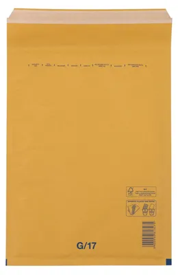 Produktbild von 100x BUDGET Luftpolstertaschen 7/G-17 230x340mm passend für A4 braun