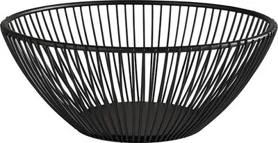 Produktbild von APS 30421 Korb SVART, Metall, Ø 20 cm, Höhe 8 cm, schwarz