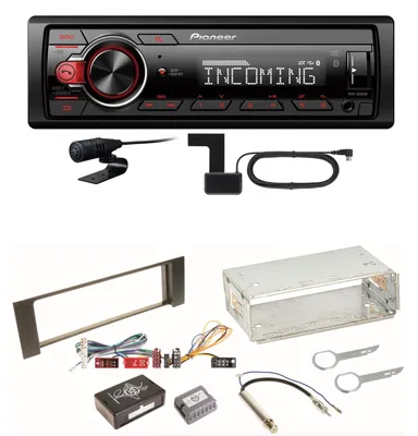 Produktbild von Pioneer MVH-330DAB Bluetooth Digitalradio Einbauset für Audi A4 B6 B7
