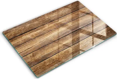 Produktbild von Glasschneideplatte - Herdabdeckplatte - 80x52 cm -Schneidebrett - Spritzschutz -Holzstrukturplatten