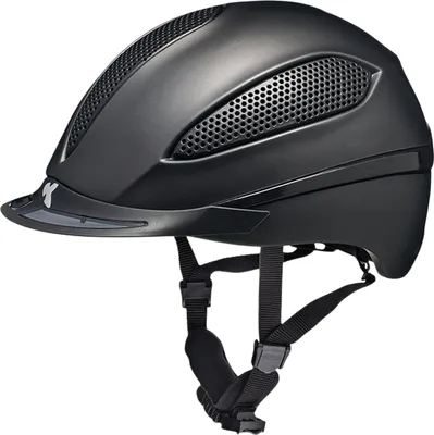 Produktbild von KED Paso Reithelm | Germany K-Fit Black Integriertes LED-Rücklicht maxSHELL Technologie Farbe: black matt Größe: 57-62 (L)