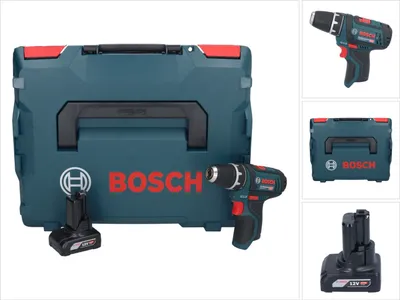Image de Bosch GSR 12V-15 Professional Perceuse-visseuse sans fil avec boîtier L-Boxx + 1x Batterie GBA 6,0 Ah - sans Chargeur