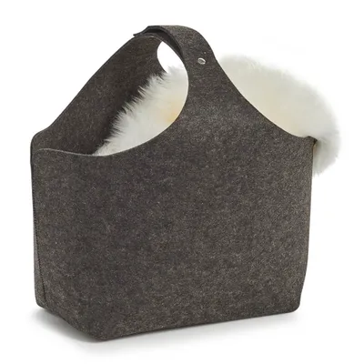 Produktbild von Zeller 14373 Aufbewahrungskorb, Filz, anthrazit, 36 x 22 x 47 cm, 4003368143736