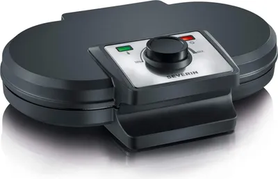 Produktbild von Severin WA 2106, 2 Waffel(n), Kreis, Abbildung, Schwarz, 1200 W