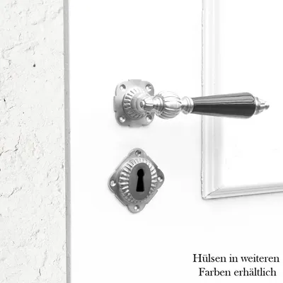 Produktbild von Drückergarnitur für Zimmertüren -Porzellangriff | BB | Nickel matt