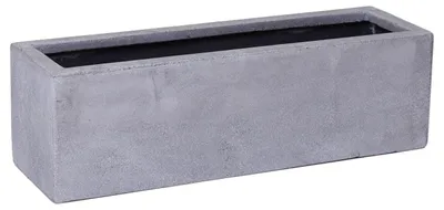 Produktbild von VIVANNO Blumenkasten Fiberglas FLOBO Kasten, Betongrau Beton-Design - 60x17x15 cm