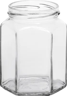 Immagine prodotto di Barattolo a vite esagonale 288 ml senza coperchio 63 mm TO