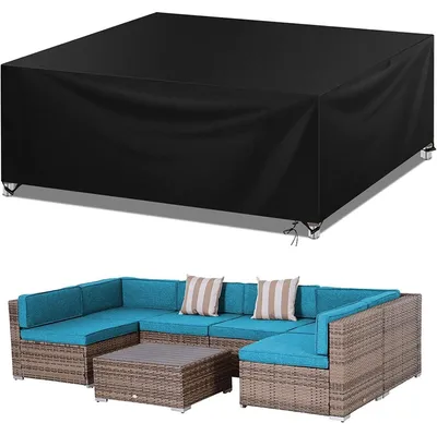 Produktbild von Gartenmöbel Abdeckung Wasserdicht 420D Oxford Anti-UV Reißfest Rechteckig 200x200x85cm 250x200x81cm