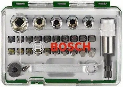 Immagine prodotto di Set di viti Bosch con chiave a cricchetto - 27 pezzi.