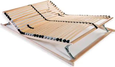 Image de Sommier à lattes sans matelas avec 28 lattes 7 zones 100x200 cm