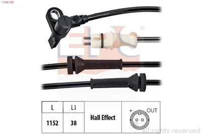 Produktbild von EPS ABS Sensor Raddrehzahl Vorne Links für FIAT Seicento / 600 Schrägheck (187) 1.960.198