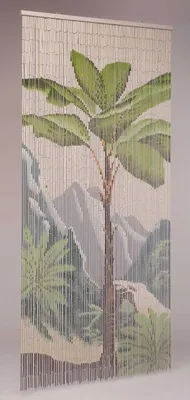 Obrázek produktu pro Závěs do dveří 90x200 cm béžový/zelený