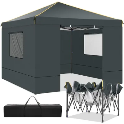 Immagine prodotto di Tenda per feste – 3,05 x 3,05 metri, con 4 pareti laterali, impermeabile, facile da montare