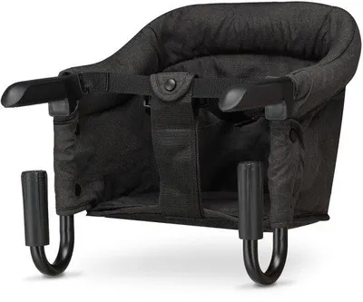 Productafbeelding van Deryan eettafelstoel voor kinderen – Opklapbare hangstoel voor aan de tafel – Baby stoel – Donkergrijs