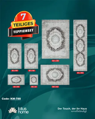 Produktbild von 7-teiliges Teppich-Set KM-788.
