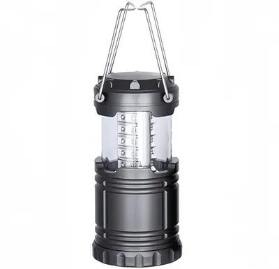 Produktbild von LED -Campinglichter,3 Farben einstellbar,Mini -Campinglicht mit Haken,Notleuchten tragbares Wandern,Batteriestil Campinglichter(Ohne Batterie) grau