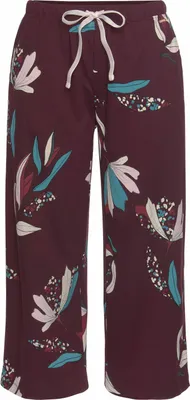 Produktbild von s.Oliver Pyjamahose bordeaux-geblümt Größe 32/34