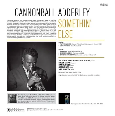 Immagine prodotto di Cannonball Adderley (1928-1975): Somethin' Else (180g) (Edizione limitata)