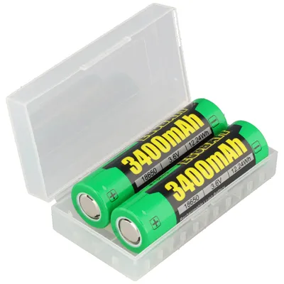 Zdjęcie produktu dla Akumulator litowo-jonowy 18650 typu Flattop 3400 – 3,7 V / 3400 mAh, 65,2 x 18,3 mm, zestaw 2 sztuk