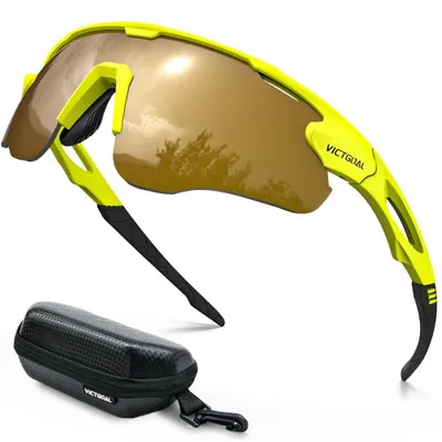 Produktbild von Victgoal Fahrradbrille Polarisiert für Herren Damen, UV400, TR90 Rahmen