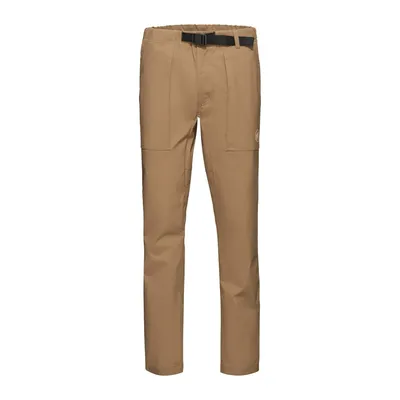Beige Trekkinghose "Mountain Tough Pants" von Mammut mit Gürtelschlaufen und zwei Fronttaschen.